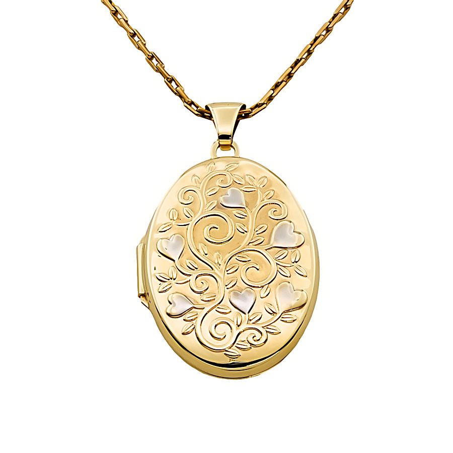 9ct gold 6.9g 19 inch Locket with chain